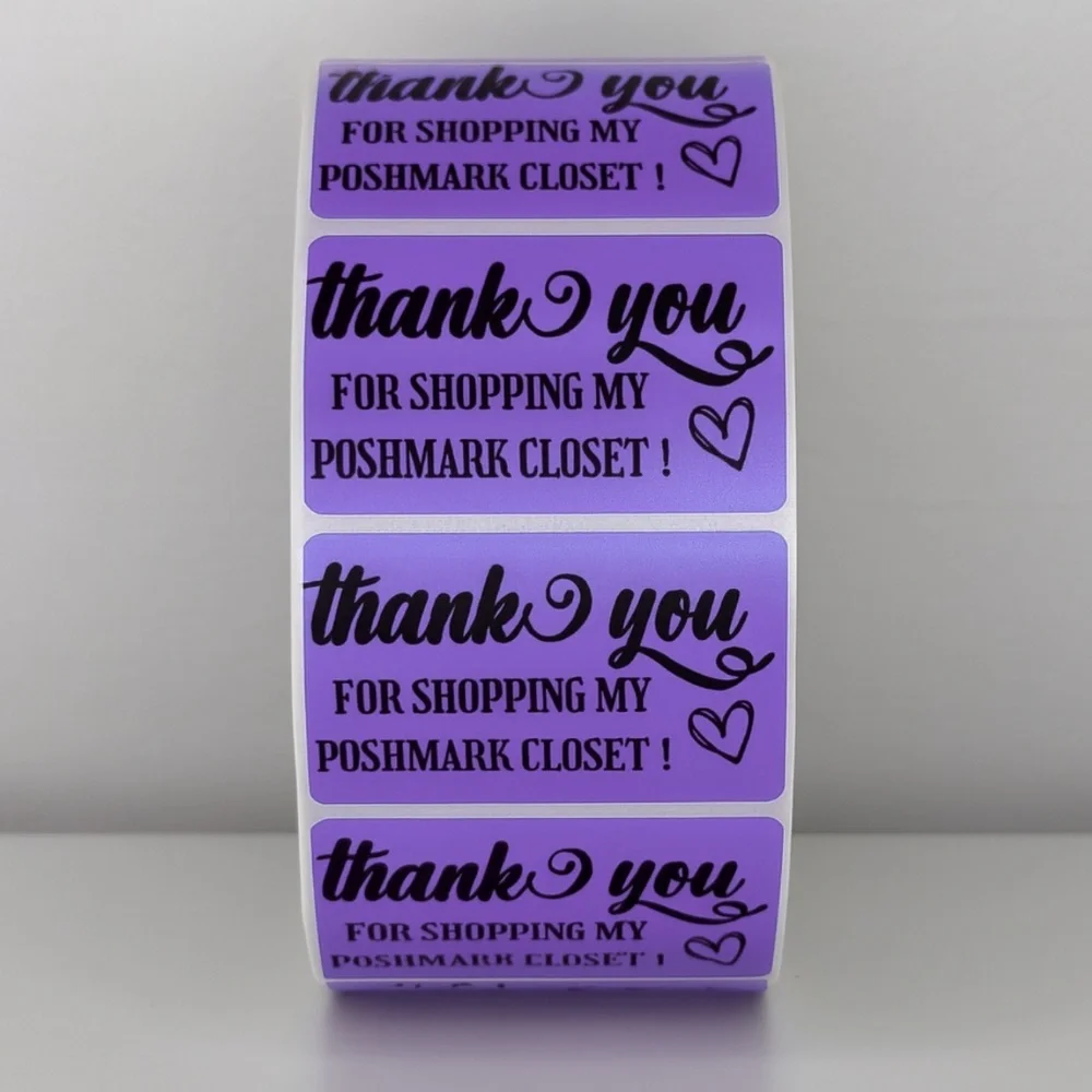 Thank You for Shopping My Poshmark Closet Stickers | THANK YOU STICKERS